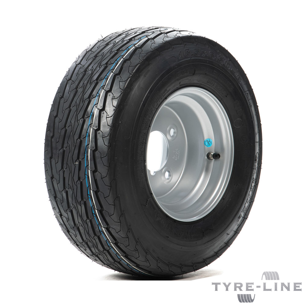 16.5x6.5-8 72M Tyre & 4 Stud, 101.6mm PCD Rim