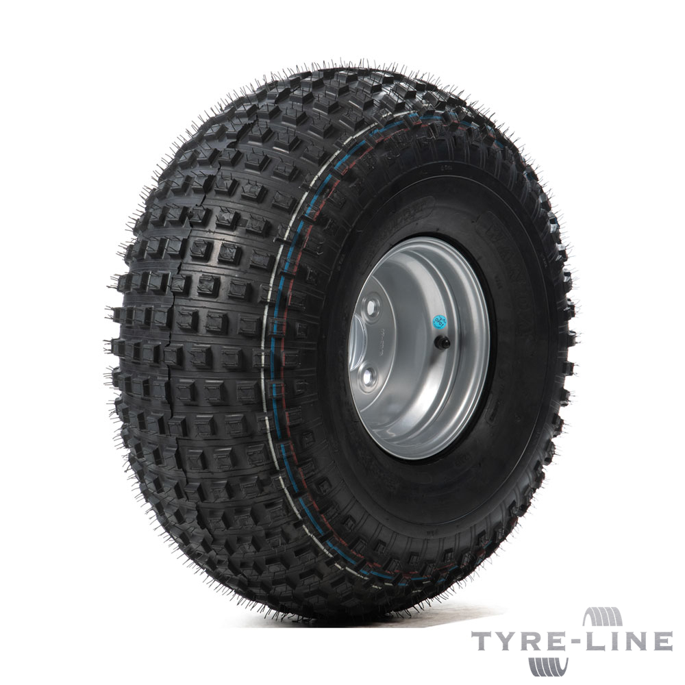 22x11.00-8 43J Tyre & 4 Stud, 101.6mm PCD Rim