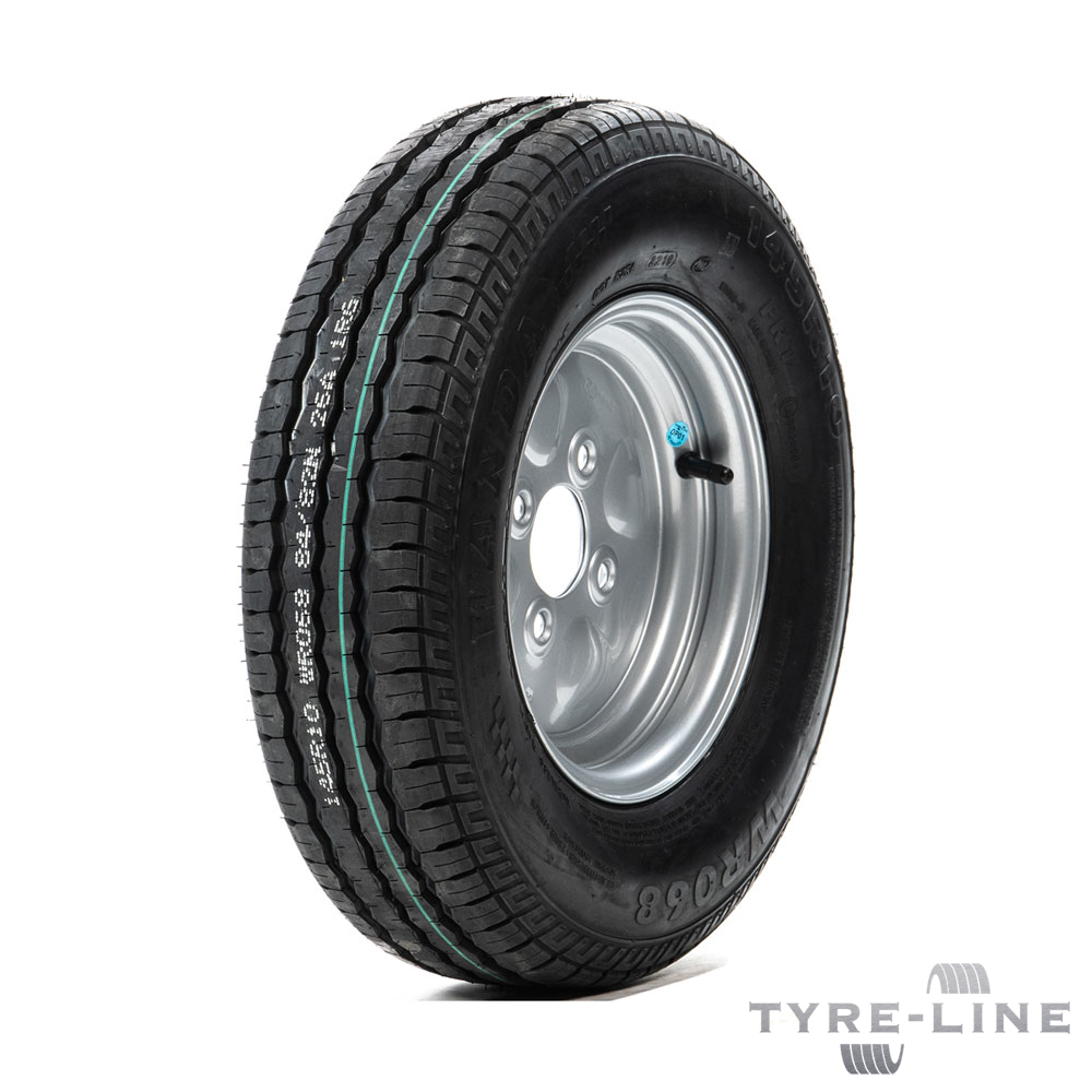 145R10 84N Tyre & 4 Stud, 100mm PCD Rim