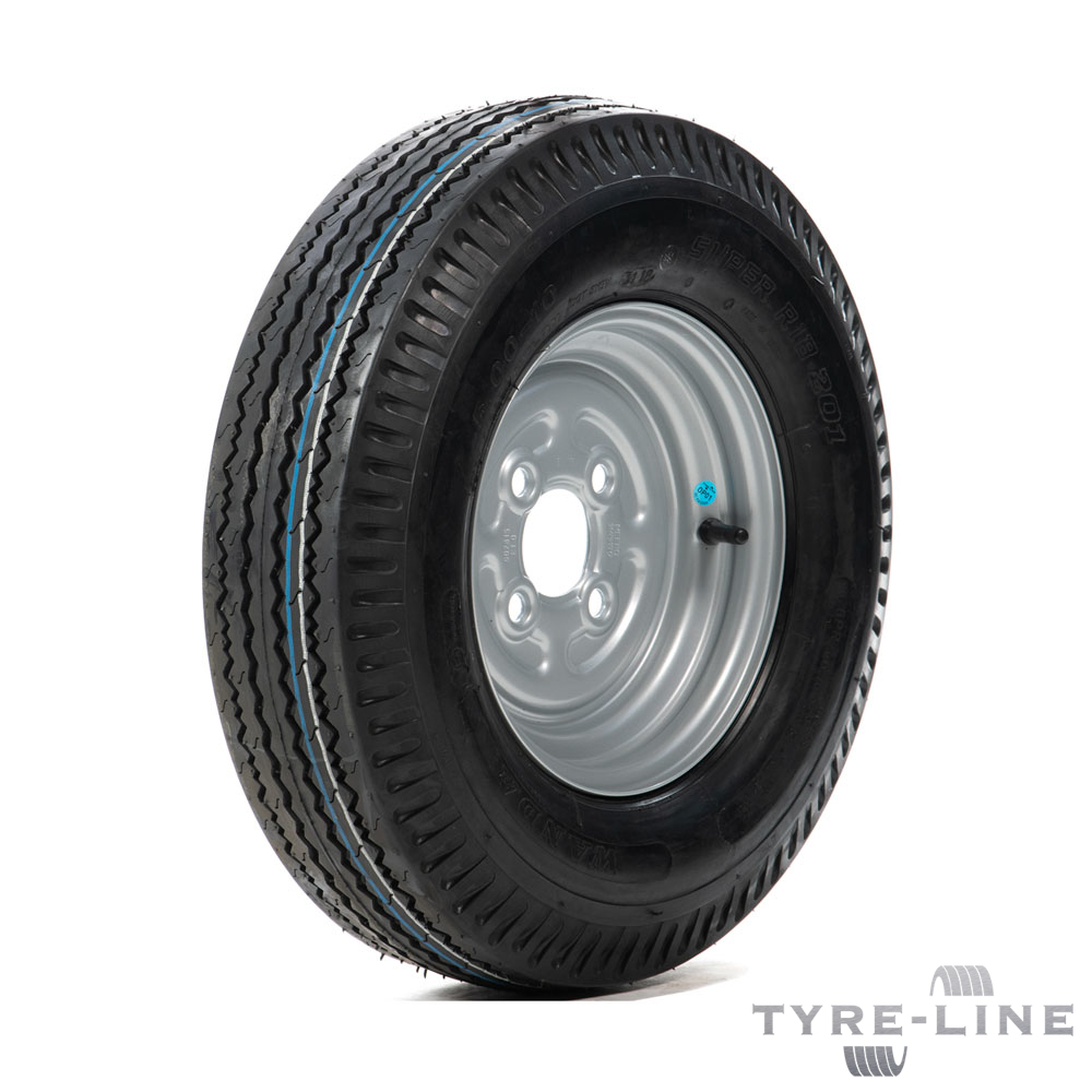 5.00-10 79N Tyre & 4 Stud, 100mm PCD Rim
