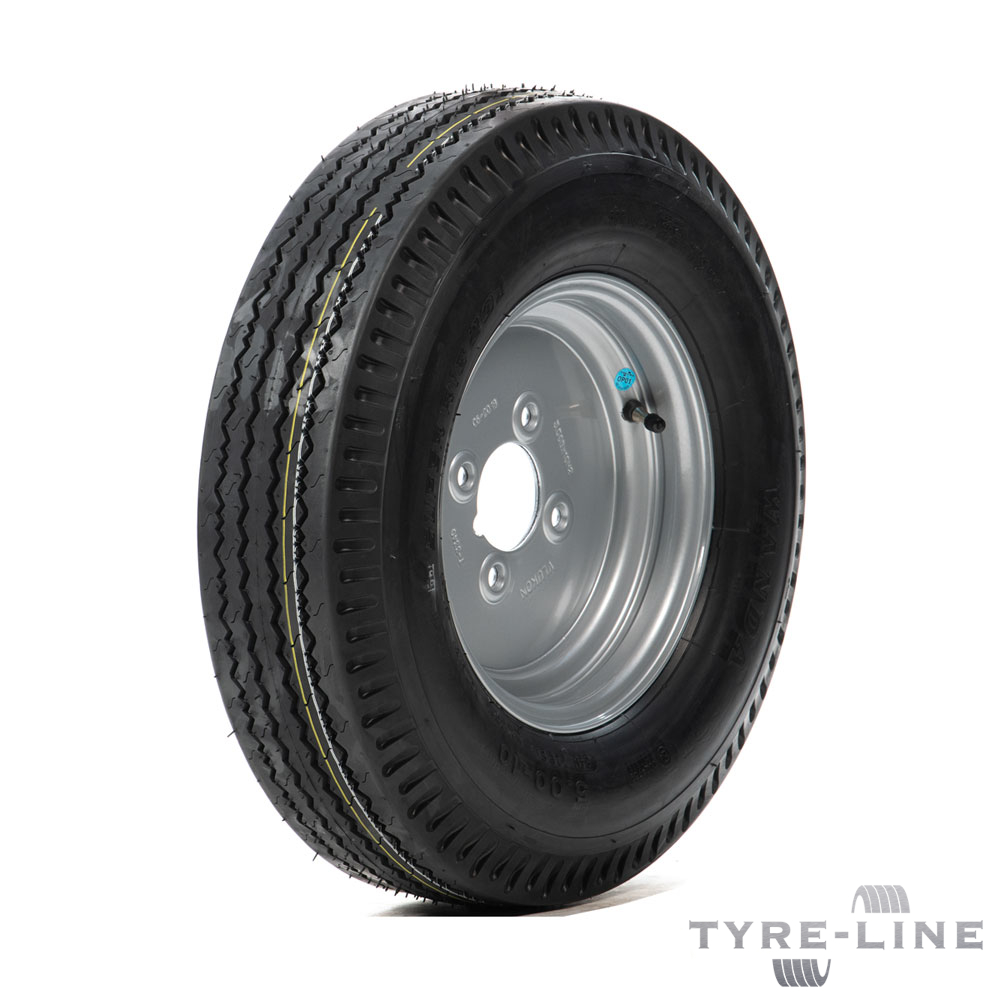 5.00-10 84N Tyre & 4 Stud, 101.6mm PCD Rim