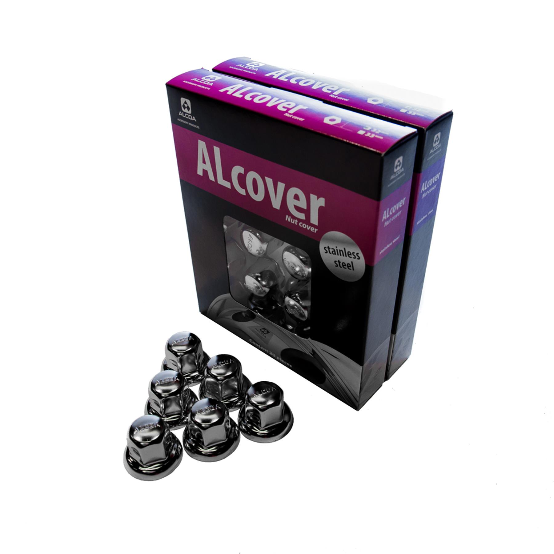 S/less Steel Nut Cover 33mm Pack 20pcs